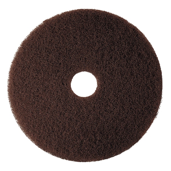 3M Low-Speed High Productivity Floor Pad 7100, 20" Diameter, Brown, PK5 7100 - main